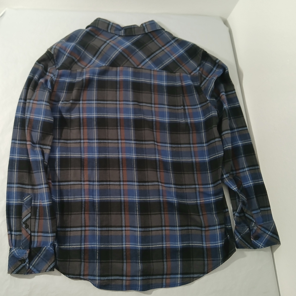 Quiksilver Men's Blue Plaid Shirt - Picture 2 of 4